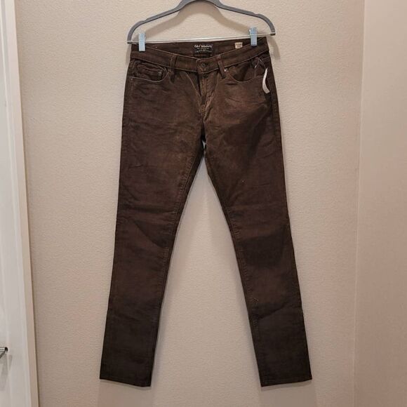 NWT Cult of Individuality Brown Teaser Skinny Corduroy Pants Size 28 - Picture 1 of 8